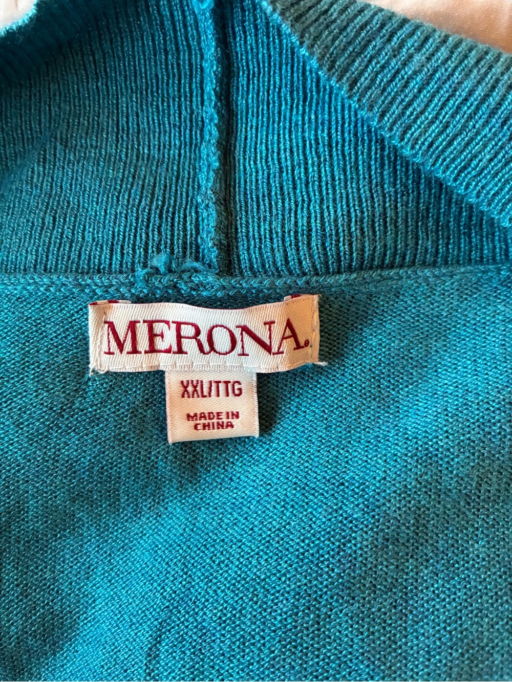 Merona Teal Open-Front Women's Cardigan - Picture 4 of 4